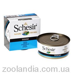 Schesir (Шезир) Тунец (Tuna) влажный корм консервы для собак, банка