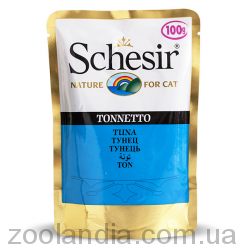 Schesir (Шезир) Tuna влажный корм  для кошек с тунцом в желе, пауч