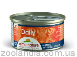 Almo Nature (Альмо Натюр) Daily Menu консервы для кошек Cat кусочки в соусе (с форелью)