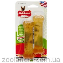 Nylabone Flexi Chew Twin Pack НИЛАБОН жевательная игрушка кость для собак до 7 кг с умеренным стилем грызения, комплект, два вкуса