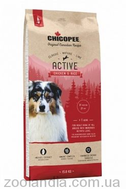 Chicopee (Чикопи) CNL Adult Active Chicken & Rice – корм для взрослых собак всех пород с повышенным уровнем активности (с курицей и рисом)