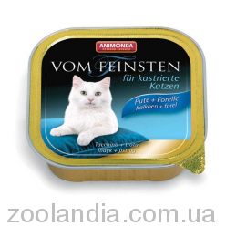 Animonda Vom Feinsten (Анімонда) Консерви з індичкою та фореллю для кастрованих кішок