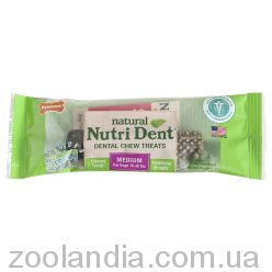 Nylabone Nutri Dent Natural НИЛАБОН НУТРИ ДЕНТ натуральное жевательное лакомство для чистки зубов для собак с люцерной