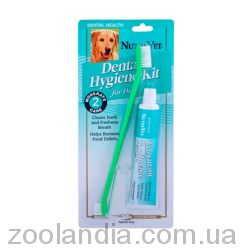 Нутри-Вет «Набор Для Гигиены Пасти» энзимная зубная паста и зубная щетка для собак