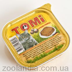 TOMi (Томі) ПТАХ ПЕЧІНЬ (poultry, liver) консерви корм для кішок, паштет
