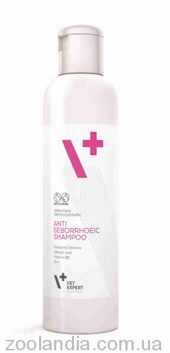 VetExpert (ВетЕксперт) Antiseborrhoeic Shampoo - Протисеборейний шампунь для собак та кішок