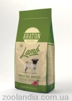 Araton Lamb Junior All Breeds - сухой корм предназначен для молодых собак (с ягненком)