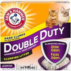 Arm & Hammer (Арм і Хаммер) Double Duty Clumping Litter - Наповнювач для котячого туалету "Подвійне навантаження", що комкується, ароматизований