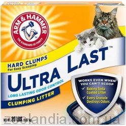 Arm & Hammer (Арм и Хаммер) Ultra Last Clumping Litter - Наполнитель для кошачьего туалета, комкующийся с нейтрализатором запахов длительного действия