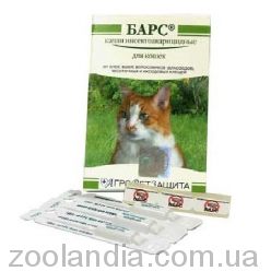 Барс - Краплі для котів від бліх та кліщів