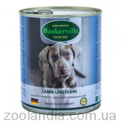 Baskerville (Баскервиль) - Консервированный корм для собак (ягненок/петух)