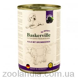Baskerville (Баскервіль) Super Premium - Консервований корм для цуценят (телятина/ожина)