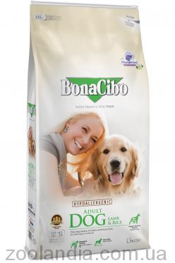 Bonacibo Adult Dog Lamb & Rice (Бонасибо) корм для собак всех пород