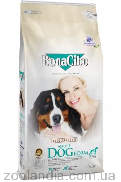 Bonacibo Adult Dog Form (Бонасибо) корм для взрослых собак с лишним весом и для стареющих собак