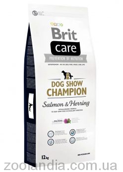 Brit Care (Брит Кеа) Dog Show Champion - Корм для підтримки виставкових собак у відмінній формі (лосось/оселедець)