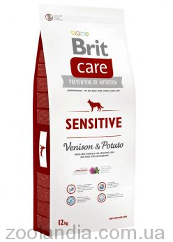 Brit Care (Брит Кеа) Sensitive Venison & Potato - Корм для взрослых собак с чувствительным пищеварением (оленина/картофель)