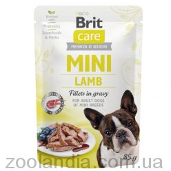 Brit Care (Брит Кеа) Mini Adult - консервы для собак мелких пород (филе ягненка в соусе)