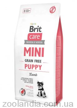Brit Care (Брит Кеа) Mini Grain Free Puppy Lamb - Беззерновой корм для щенков малых пород (ягненок)