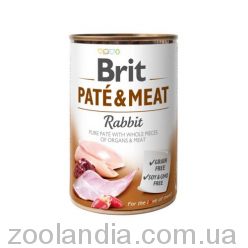 Brit Pate & Meat Rabbit - консервы для собак, кролик