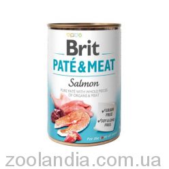 Brit Pate & Meat Salmon - консервы для собак, лосось