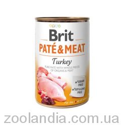 Brit Pate & Meat Turkey - консервы для собак, индейка