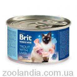 Brit Premium Trout & Liver - влажный корм для кошек (форель/печень)