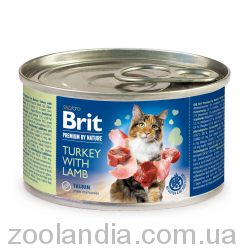 Brit Premium Turkey & Lamb - влажный корм для кошек (индейка/ягненок)