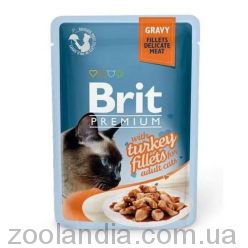Brit Premium Cat pouch (Брит Премиум Кэт) - филе индейки в соусе (пауч)