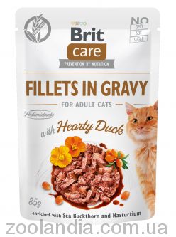 Brit Care (Брит Кеа) Филе в соусе с уткой для котов (пауч)