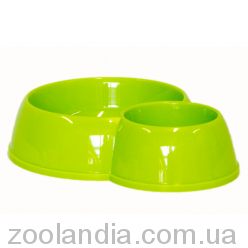 Moderna ЕКО подвійна миска пластикова для котів, 170-450 мл, d-8-12 см
