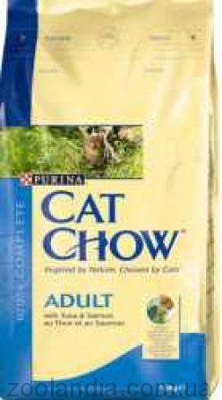 Cat Chow (Кэт Чау) Adult Tuna & Salmon - корм для кошек с тунцом и лососем