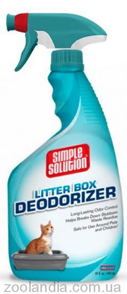 Simple Solutions Cat Litter Box Deodorizer для чистки и устранения запахов в кошачьих туалетах