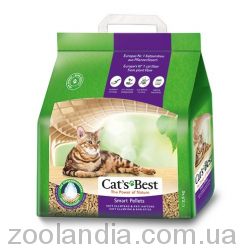 Cat's Best (Кетс Бест) Smart Pellets - Наполнитель древесный гранулированный комкующийся для кошачьего туалета