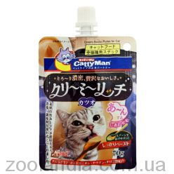 CattyMan (КэттиМен) Creamy Bonito Puree – Жидкое лакомство пюре с макрелью для котов и котят
