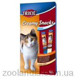 Trixie (Трикси) Creamy Snacks Жидкое лакомство для кошек - домашняя птица 6 шт.х15 гр.