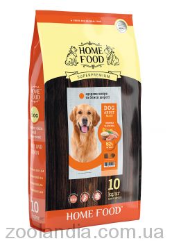 Home Food (Хом Фуд) - Сухой корм для взрослых собак крупных пород (индейка/лосось)