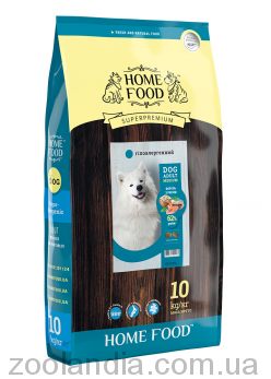 Home Food (Хом Фуд) - Гипоаллергенный корм для взрослых собак средних пород (форель/рис)