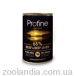 Profine (Профайн) Beef and Liver Консерви для собак з яловичиною та печінкою