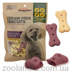 DoggyMan (ДоггиМен) Biscuits Purple Sweet Potato&Sweet Potato Лакомство Фиолетовый Батат беззерновое печенье для собак и щенков