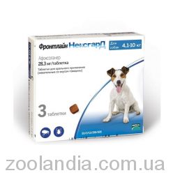 Merial NexGard (Нексгард) Таблетки от блох и клещей для собак весом от 4 до 10 кг