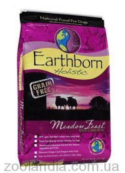 Earthborn Holistic Dog GRAIN FREE Meadow Feast with Lamb Meal - Беззерновой корм для собак всех пород и возрастов с чувствительным желудком (ягненок)