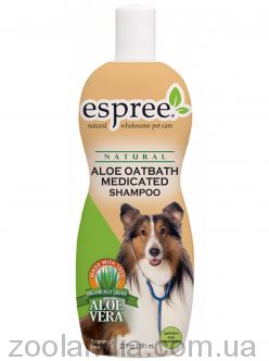 Espree (Эспри) Aloe Oat bath Medicated Shampoo Шампунь для собак и котов при начальных стадиях себореи