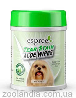 Espree (Эспри) Tear Stain Wipes - Салфетки для удаления слезных пятен у собак