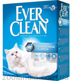 Ever Clean (Эвер Клин) Extra Strong Наполнитель комкующийся для кошачьего туалета без аромата