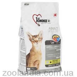 1st Choice (Фест Чойс) Hypoallergenic Adult - корм для кошек слонных к аллергии (утка и картошка)