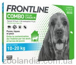 Frontline Combo (Фронтлайн Комбо) М краплі для собак від 10 до 20 кг