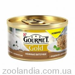 Gourmet Gold (Гурмет Голд) нежные биточки с индейкой и шпинатом