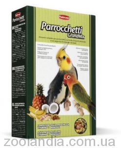 Padovan (Падован) GRANDMIX PARROCCHETTI Комплексний корм для середніх папуг (нерозлучники, корели)