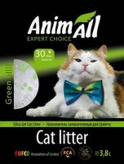 AnimАll (ЭнимАлл) - Наполнитель силикагель для кошачьего туалета, Кристаллы изумруда