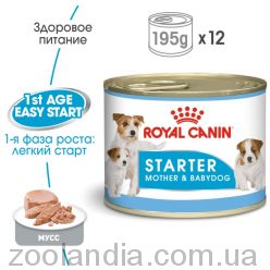 Royal Canin (Роял Канін) Starter Mousse - консерви для цуценят до 2 місяців (мус)
